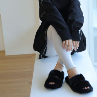 ルームシューズ ボア ふわふわ あったか お家時間 かわいい 可愛い 冬 スリッパ ルームスリッパ ブラック レディース 部屋着 スリッパ