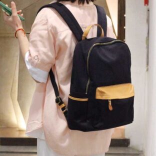 リックサック レディース 帆布 キャンパス 本 革 牛革 通学 大学生 学生 大きめ 軽量 a4 ファスナー付き おしゃれ かわいい 韓国 高校生